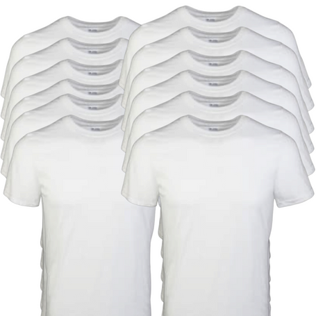 (Bulk order 25 minimum) Custom Sublimation White T- Shirt (Single-Sided Printing)