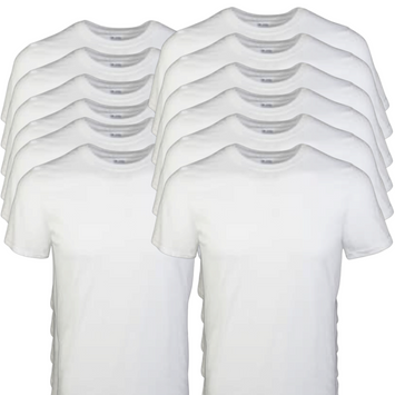 (Bulk or 12-24 Shirts) Custom Sublimation White T- Shirt (Double-Sided Printing)