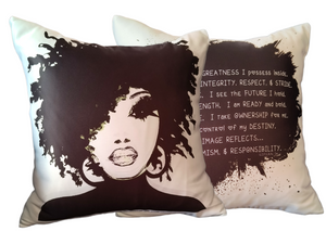 MIRROR Image Double Sided Pillow Cover