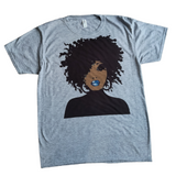 MIRROR Image T- Shirt - Brown Lady (Double-Sided Printing)