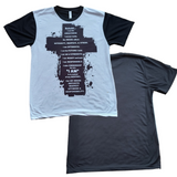MIRROR Image Cross Shirt Custom Sublimation White T- Shirt (Single-Sided Printing)