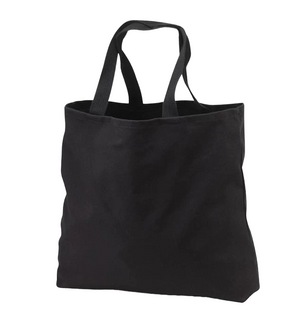 Custom Black Heavy Cotton Tote Bag