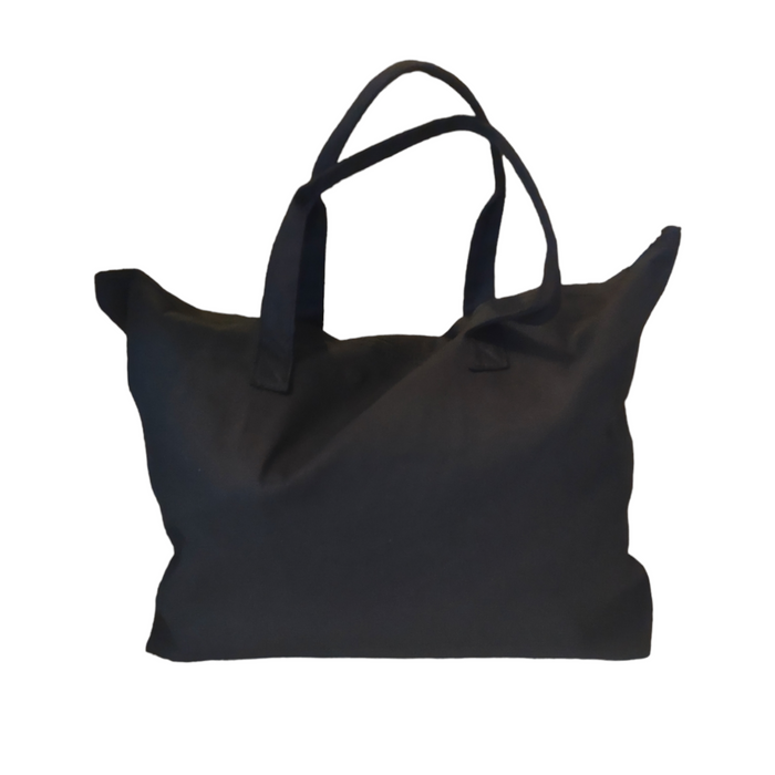 Custom Black Cotton Tote Bag